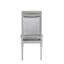 Ensemble de 2 chaises d'appoint en tissu et finition platine Maverick