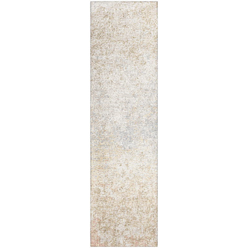 Chenille Abstract Indoor / Outdoor Rug, Runner 2'3" x 7'6"