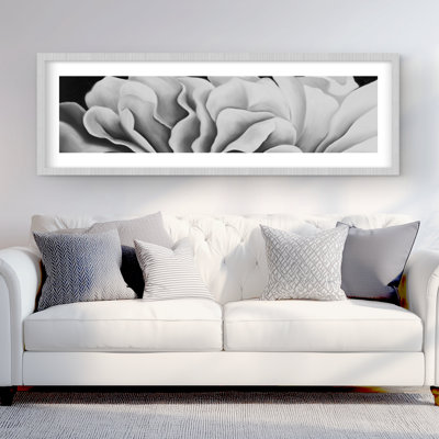 Magnifique imprimé de fleurs noires et blanches | Décoration romantique pour la maison