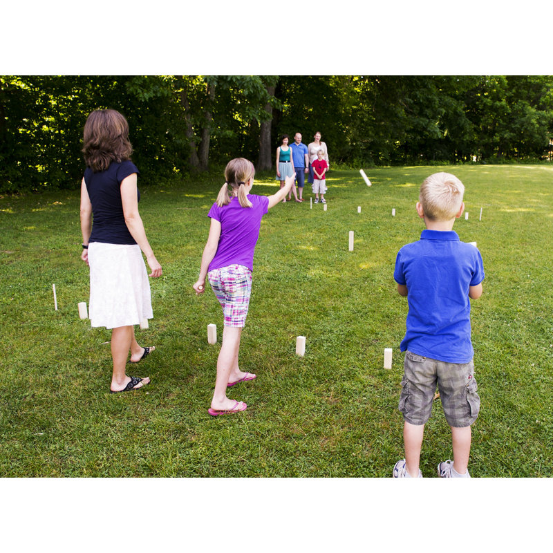 KOOB The Viking Game Solid Wood Kubb with Carrying Case