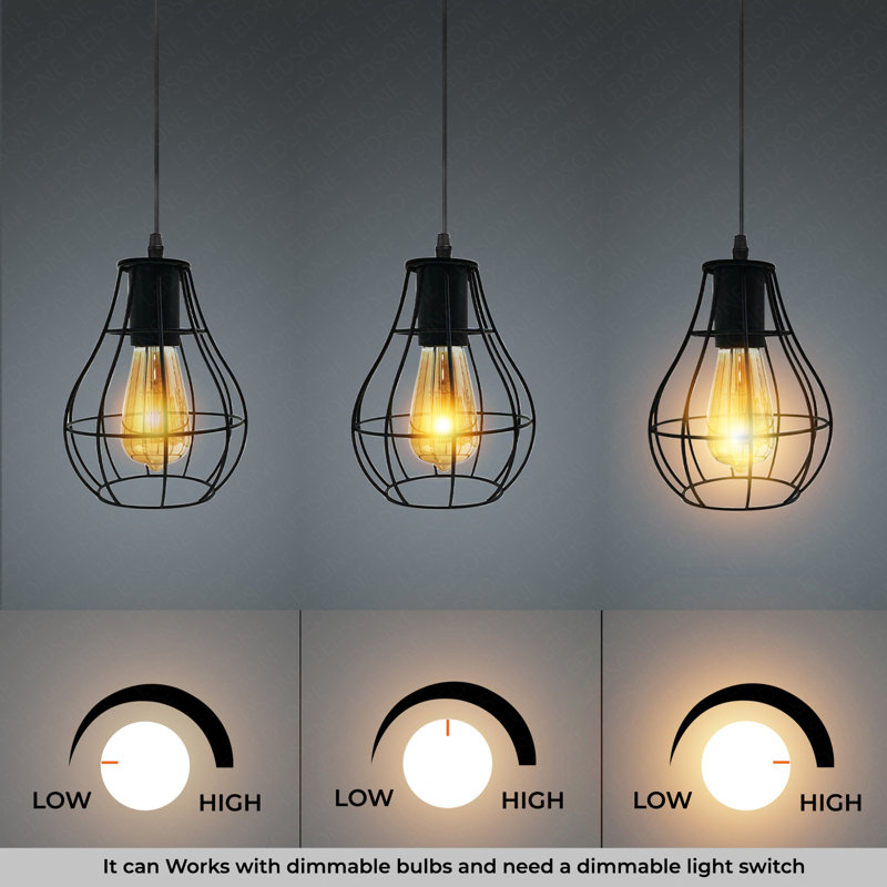 Ruella 3 - Light Black Pendant