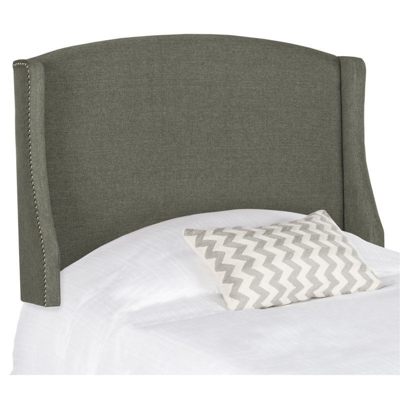 Hattiesburg Upholstered Headboard, Twin, Pewter 100% Polyester