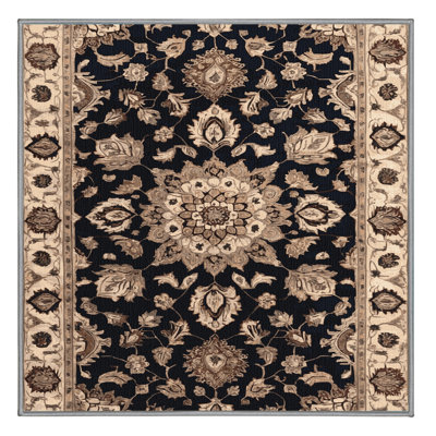 Machine Washable Persian Gray Area Rug