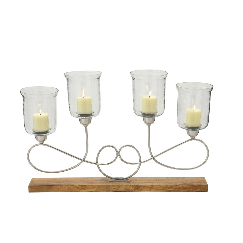 14.96'' H Iron Tabletop Candelabra