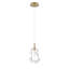 Luminaire suspendu, 13 po, or, verre transparent-826936799