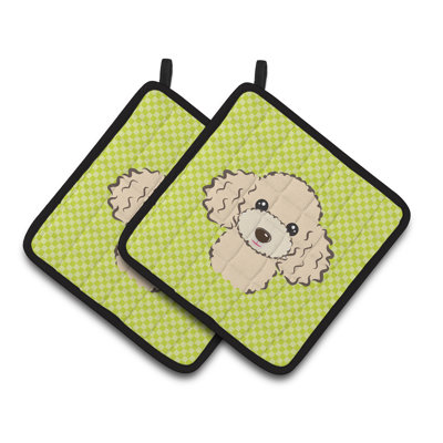 Caroline's Treasures Checkerboard Polyester Potholder
