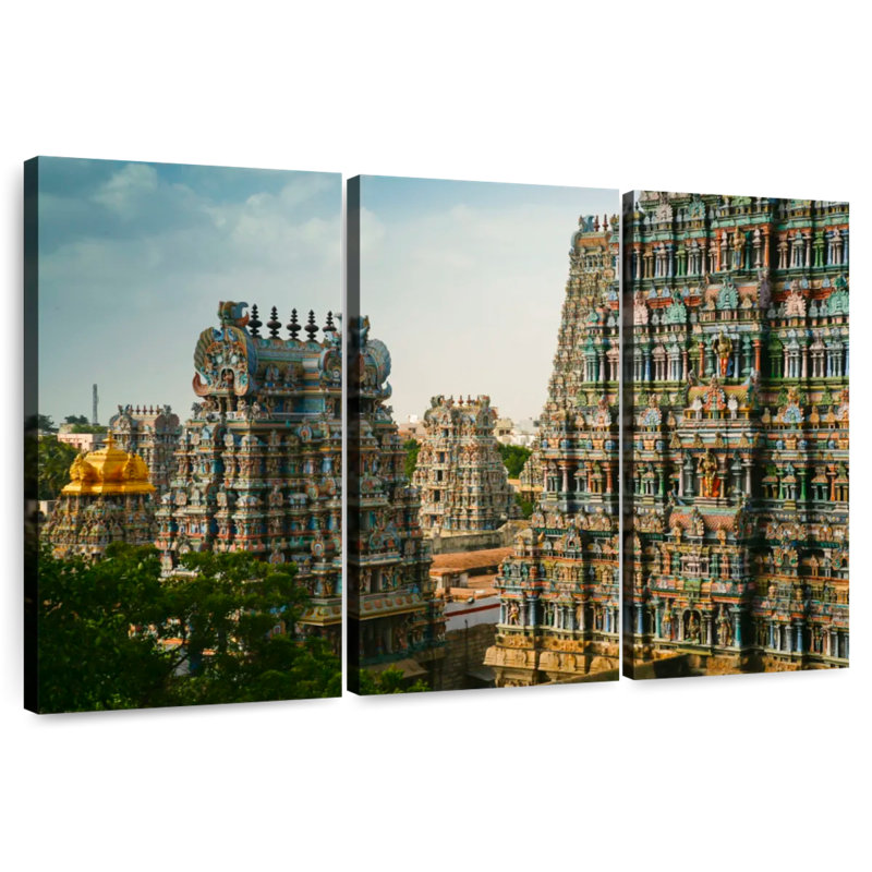 Site du temple Adella Meenakshi, H 48 po x l 74 po