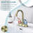 Bathroom faucet with 360 degree turn spout-115745085