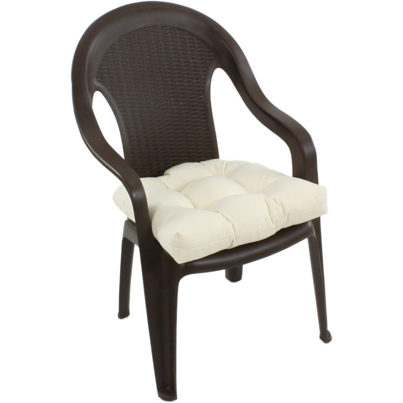 Outdoor 3'' Dining Chair Seat Cushion, Beige