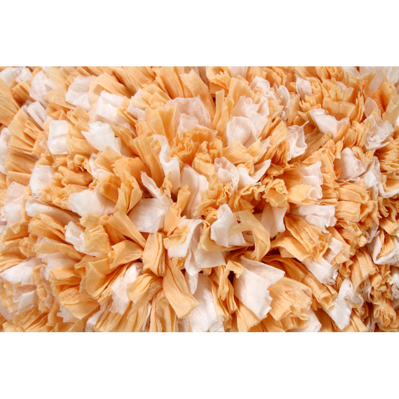 Cotton Throw Pillow, Orange