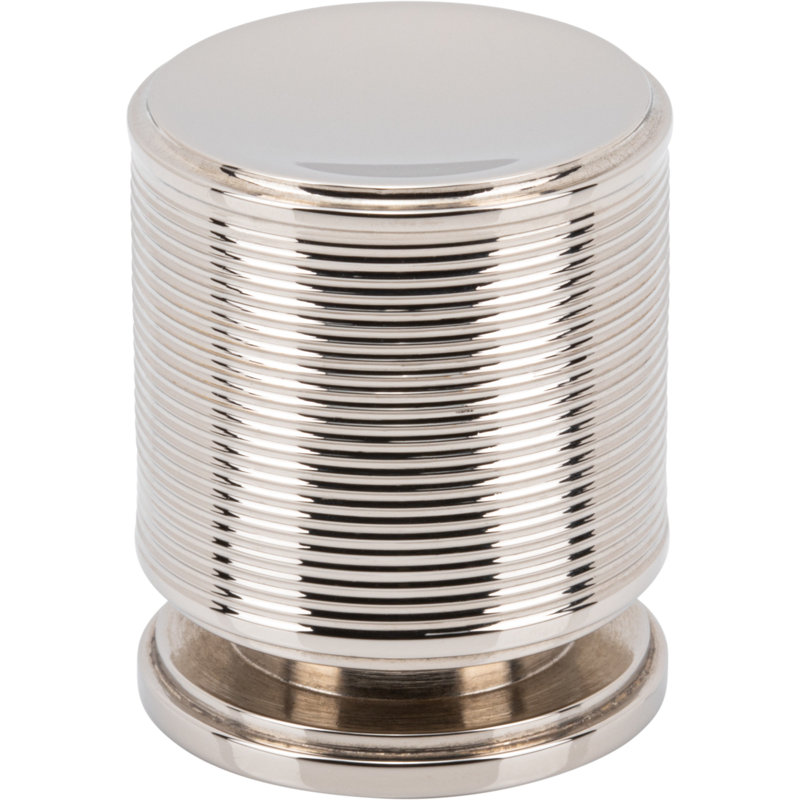 Vibe 1" Diameter Cylindrical Knob, Polished Nickel