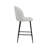 Analuiza Upholstered Counter Stool with Metal Frame