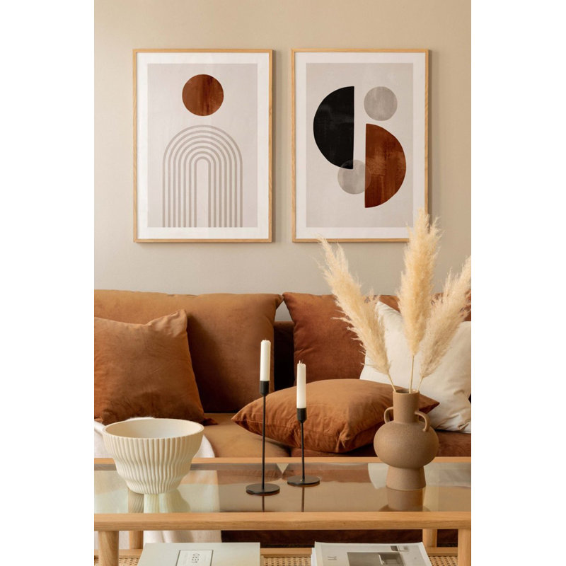 Decorative Framed MDF Painting (2 Pieces)