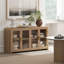 Buffet et buffet de style bohème 60 po avec 4 portes vitrées Cevat-304432884
