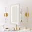 Armoire de salle de bain lumineuse avec miroir