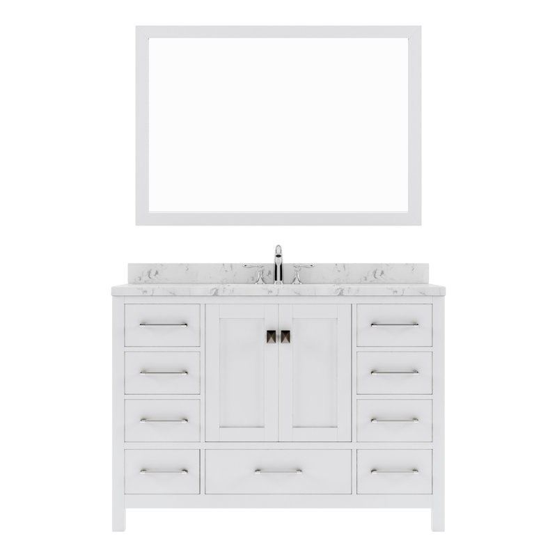 Ensemble de meuble-lavabo simple 48 po Kazanovicz, Blanc
