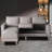 Modern 75'' Upholstered Sofa Chaise-956954802