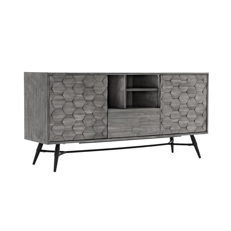 Buffet Makena en bois d'acacia gris