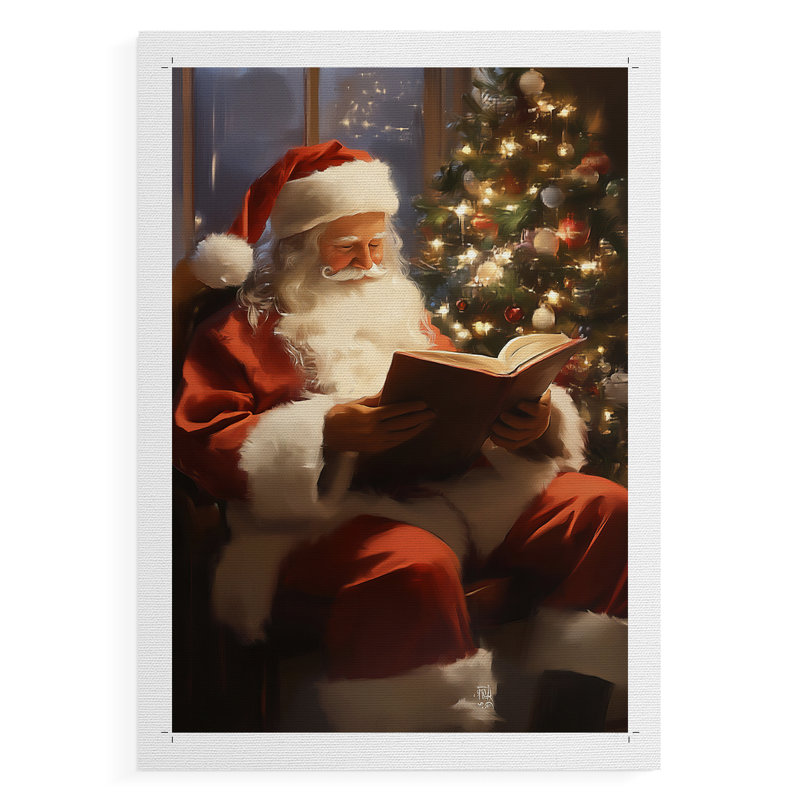 Art des Fêtes de Noël - Série 2-CCDXL III - Impression sur toile seulement - NON-CADRE, H 48 po x l 32 po