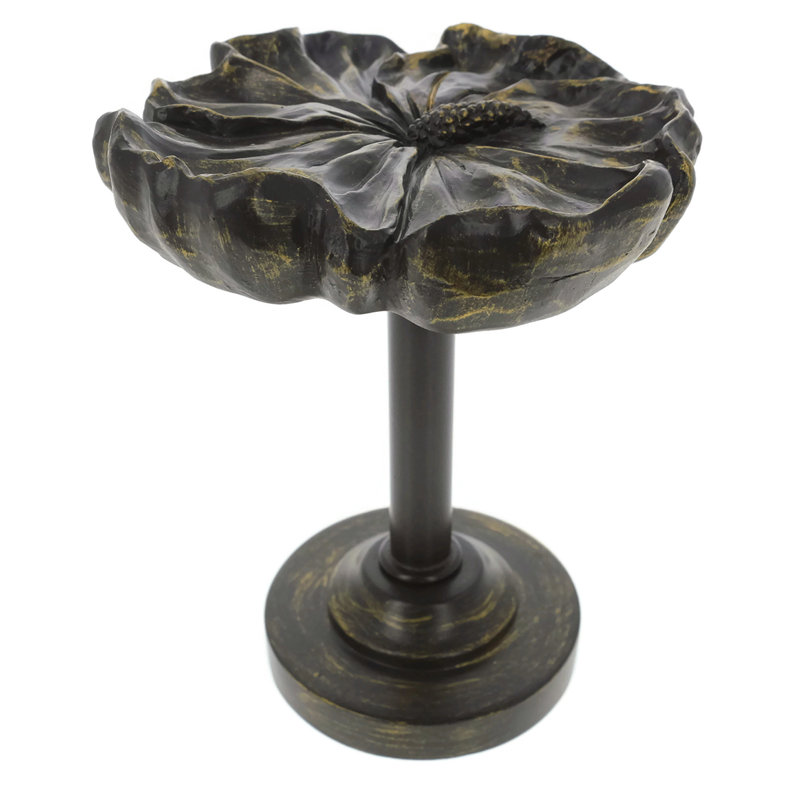 Retenue de rideau Nickens Hibiscus Drapery, Bronze/Doré