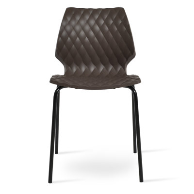 UNI Metal Solid Back Side Chair