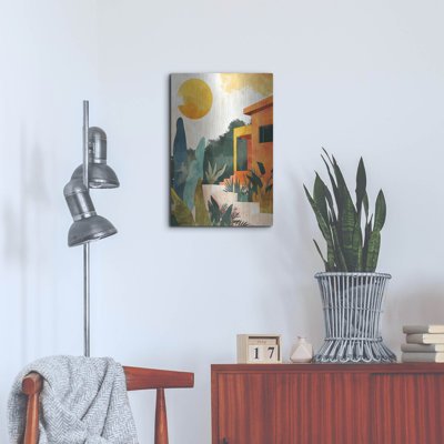 Art mural en métal «Happy House 3» par Momart, Winston Porter, 24 po x 36 po