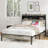 Full Size Wooden Platform Bed Frame-401951964