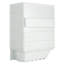 Contour de baignoire en alcôve 60 po x 32 po à quatre alvéoles avec drain à gauche et à droite en blanc 60 po x 32 po-125846568