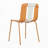 4-Pack Modern Striped Color Block Chairs,Indoor/Outdoor PP Plastic Seat and Sturdy Metal Legs-2078414971