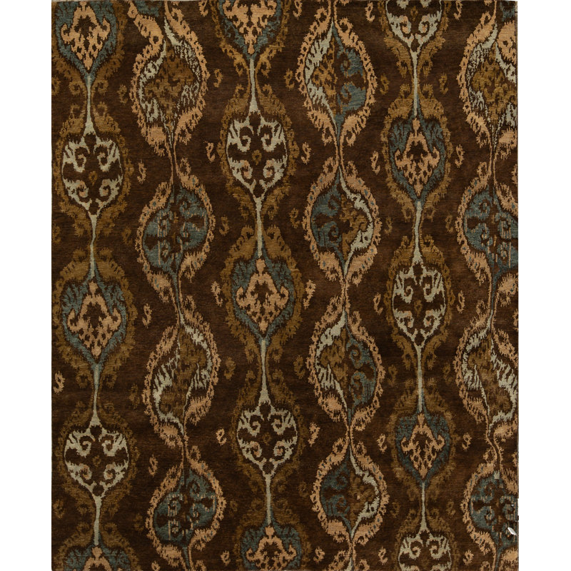 Ikat Area Rug in Brown
