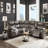 L-shaped Sectional Sofa Couch,reclining Sectional