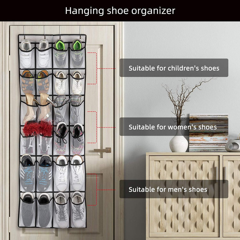 Range-chaussures 24 poches à suspendre