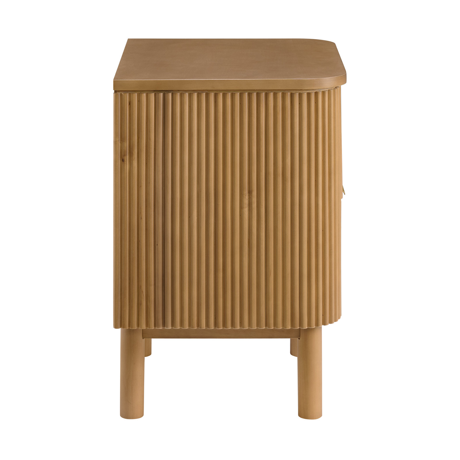 Nova Reeded 2-Drawer Nightstand,  Reeded Birch