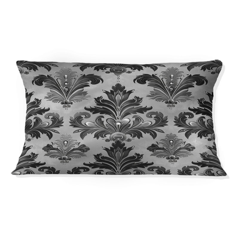 Coussin Glam Damask - Glam, Gris / Noir