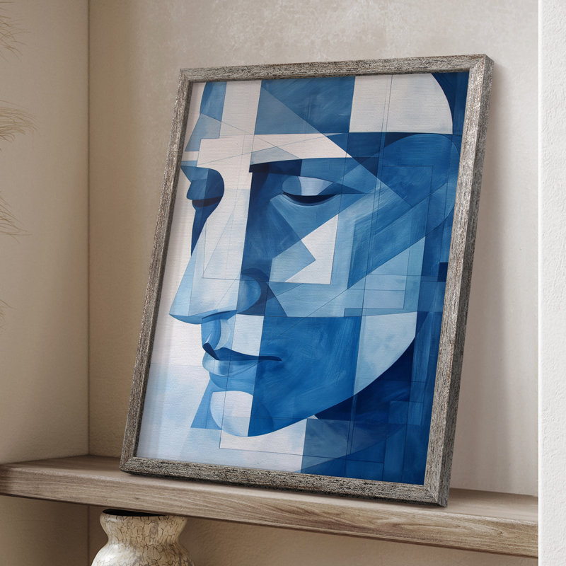 Série ABSTRACT Lxxxx, reproduction encadrée - bois massif, H 30 po x l 24 po