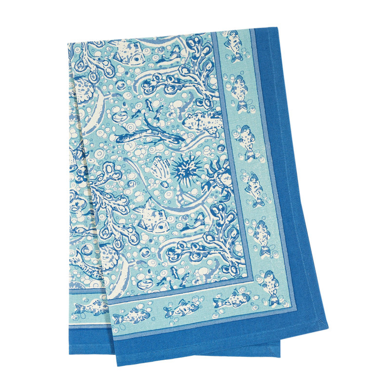 La Mer Tea Towel, Aqua