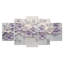 «Mauve mauve lilas Melody I», ensemble d'art sur toile lilas