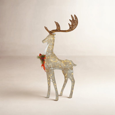The Holiday Aisle® 55" Lighted Standing Buck
