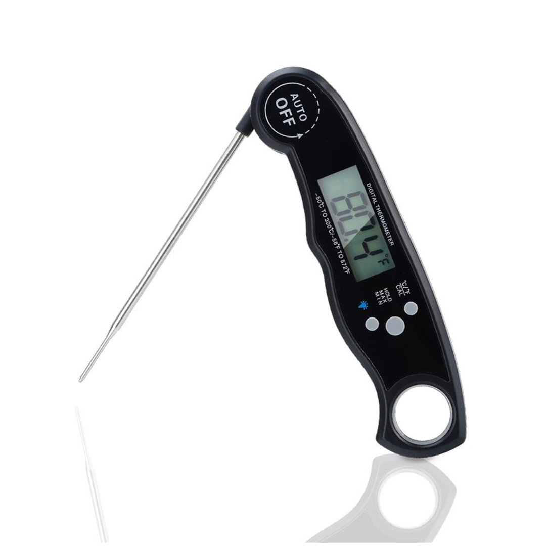 Faltbares Küchenthermometer - Digitales Wasserdichtes Magnetisches Thermometer Mit LCD-Display