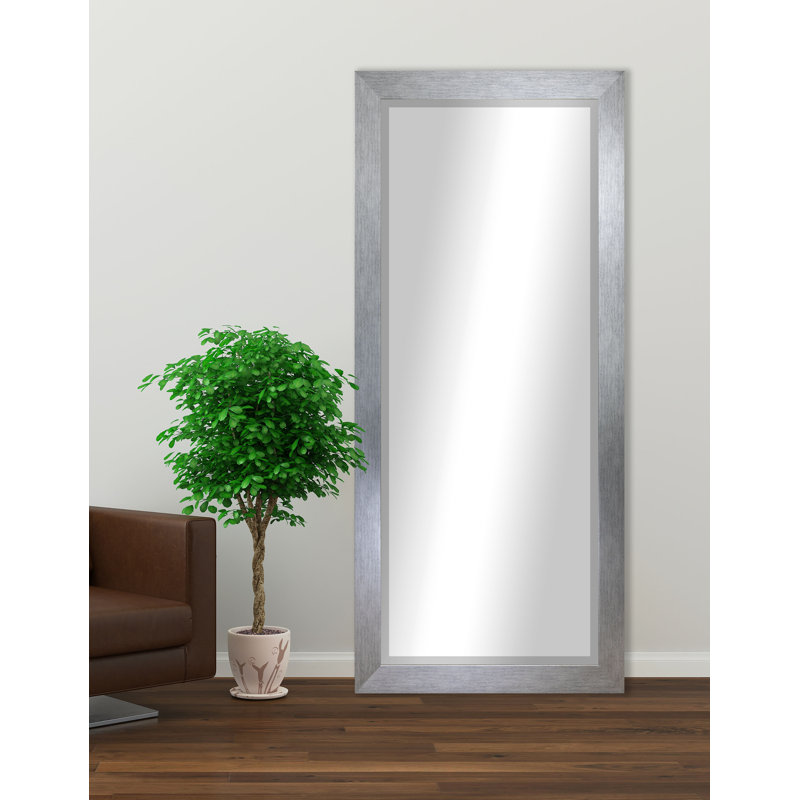 Miroir pleine grandeur Henslee, Argent brossé, H 71 po x l 30,5 po