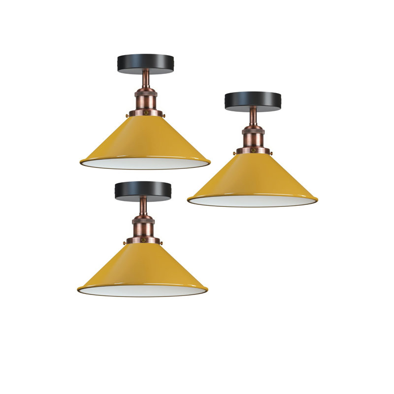 Semi Flush Mount, Yellow