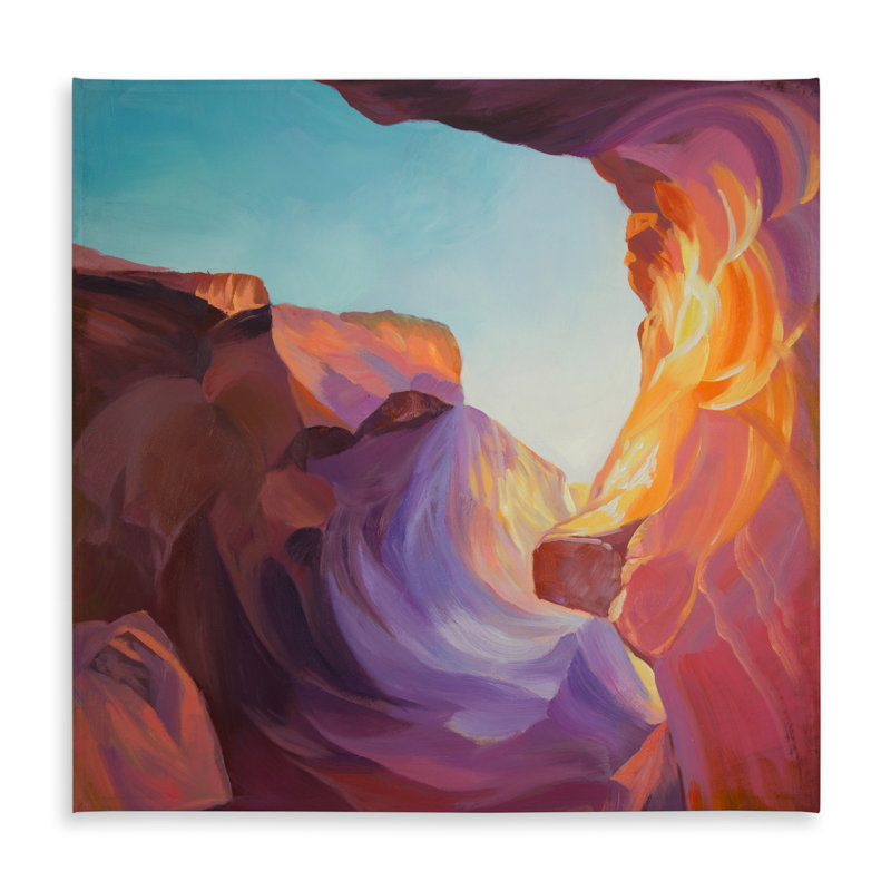 Antelope Canyon Purple Minerals Tablecloth | Indoor Outdoor Decor
