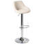 Swivel Upholstered Adjustable Height Counter Stool with Metal Frame-553395773
