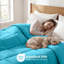Édredon toutes saisons réversible en duvet 100% microfibre-813625206-855323599