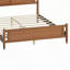 Lit plateforme en bois de style moderne du milieu du siècle avec tête de lit à cadre ouvert-926123466-926123467