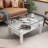 Rectangle Coffee Table With Tempered Glass Tabletop-731807051-731807050