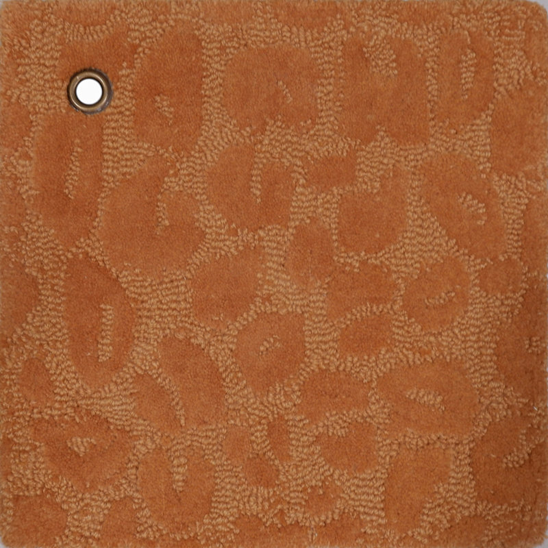 Leopardess Burnt Orange Hand-Tufted Responsible Wool Rug, Rectangle 8' x 11'