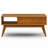 Draper 48"W Solid Wood Mid-Century Modern Lift Top Coffee Table with Storage Compartment, Open Shelf and Angled Legs