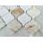 2.75" x 3" White Marble Arabesque Lantern Pattern Natural Stone Mosaic Tile-87874422