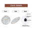 Horloge murale moderne en verre 12 "avec chiffres